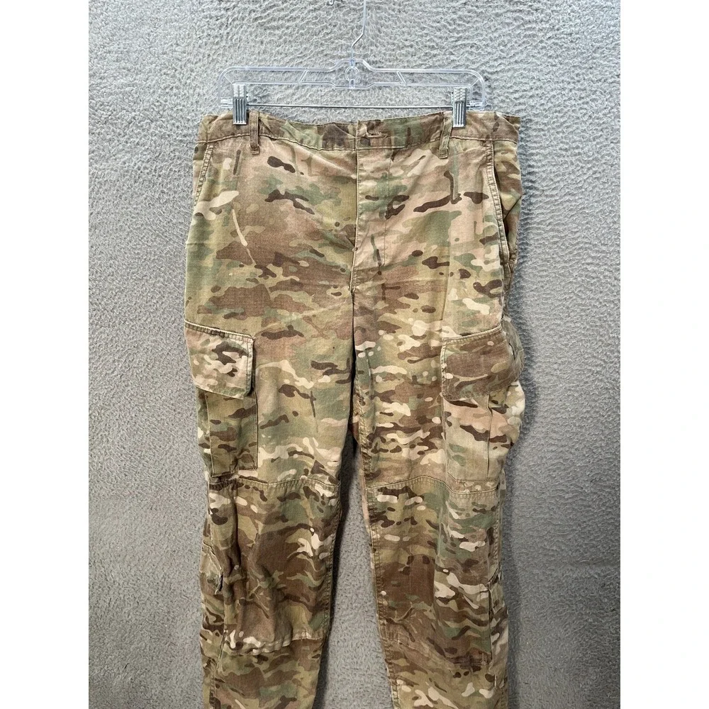 Military Pants Adult Medium Extra Short Camouflage Multicam Camo Ripstop Cargo *